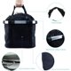 thumbnail image 4 of Cesta delantera plegable para bicicleta, negra, impermeable, extraíble, 4 of 5