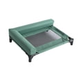 thumbnail image 4 of Cama elevada y refrescante para perros, cama portátil para mascotas, ideal para cachorros, para acampar, para interiores y exteriores. Verde, 4 of 9