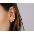thumbnail image 2 of 14 K Gold Plated Cubic Zirconia Cuff Earrings, 2 of 4