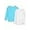 Electric Blue/White, variant on Pink Platinum Girls' Rash Guard Shirt - 2 Pack UPF 50+ Long Sleeve Quick Dry Swim Shirt (Size: 4-16)