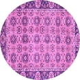 thumbnail image 1 of Ahgly Company Indoor Round Abstract Purple Modern Area Rugs, 3' Round, 1 of 4