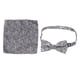 thumbnail image 2 of Conjunto de corbata para hombre, pañuelo, pajarita, gemelos, seda de poliéster, duradera, textura exquisita, diseño clásico, corbatas para hombre, 2 of 5