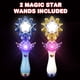 thumbnail image 2 of Juego de varitas mágicas con forma de estrella mágica de ArtCreativity, 2 luces LED, 20 cm, 2 of 5