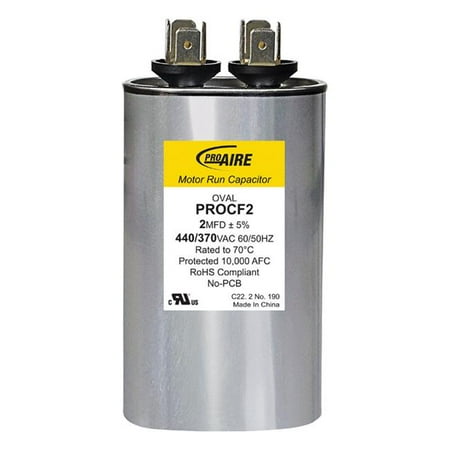 

Perfect Aire ProAire 2 MFD 370 V Oval Run Capacitor