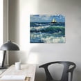 thumbnail image 4 of ERAPDAUR  Canvas Prints Wall Art Seascape at Oil Paintings Reproduction Classical Artwork Ocean Sea Pictures for Bedroom Bathroom Kitchen Home Decorations 20x16in, 4 of 6