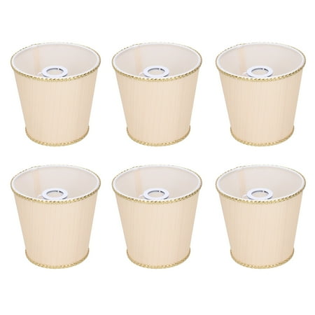 

LAFGUR Wall Light Lampshade Cloth Lampshade 6pcs Lampshade Wear Resistant For Home Wall Light Chandelier Lamp Cover E14 Thread Round Mouth Mount