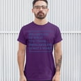 thumbnail image 3 of Tee Hunt Irregardless Is Not a Word T-shirt Funny English Grammar Men's Tee, Purple, Medium, 3 of 5