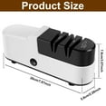 thumbnail image 2 of Electric Cutter Sharpener USB Rechargeable Automatic Cutter Grinder Household Cordless Fast Sharpener with 2 Modes  Cutter Grinder for Kitchen Blunt Cutter Fruit Cutter, 2 of 9