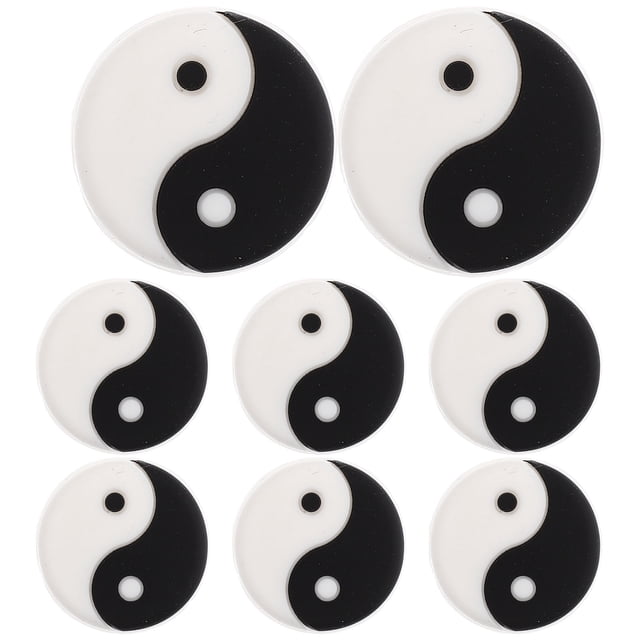 Minkissy 8Pcs Vibration Dampener Tennis Silicone Circular Dampeners for Rackets