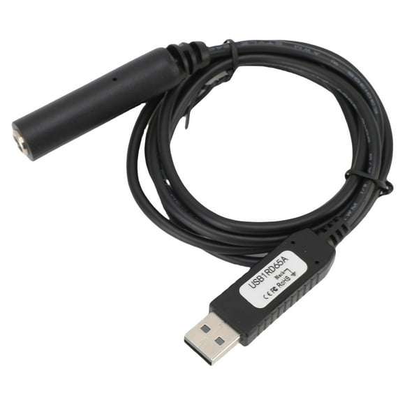 USB Switching Cable with 6.5mm Audio Jack, USB 6.5MM Female Audio Adapter 4.3ft Cable Length Stable Connection for OS X