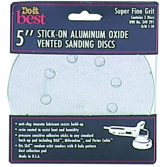 Gator Blade 5pk 5" 180g Sanding Disc 3702