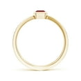 thumbnail image 2 of ANGARA Natural Emerald-Cut Ruby Criss Cross Solitaire Engagement Ring in 14K Yellow Gold for Women (Size-6x4mm) | July Birthstone, Birthday, Anniversary, Jewelry Gift for Women | Natural Ruby Ring, 2 of 11