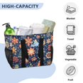 thumbnail image 3 of FORMRS Tote Bag for Women Large Capacity Canvas Travel Foldable Carry On Shopping Handbag, Christmas Splendor, 3 of 8