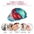 thumbnail image 6 of KLL Aurora Borealis Village Pattern Shower Cap & Bath Cap for Women,Reversible Oversized Waterproof Shower Caps for all Hair Lengths,Elastic Reusable Bathing Hair Cap, 6 of 6