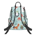 thumbnail image 3 of Daiia Christmas Winter Animals School Backpack for Men and Women Lightweight Backpack Durable Backpack Water-Resistant,Travel,Work Bag, 3 of 9