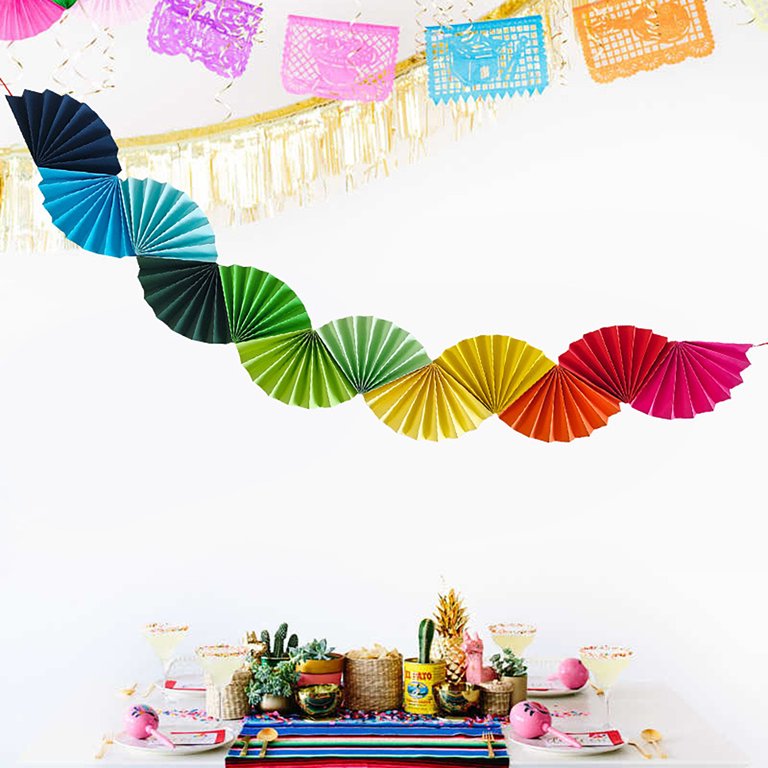 Paper Fan Garland