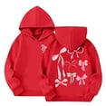 thumbnail image 1 of Sudadera con capucha para niños, color sólido, manga larga, informal, deportiva, sudadera con capucha de manga larga con inserciones en los hombros, blusa de poliéster para niños, 1 of 8