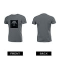 thumbnail image 2 of Coolnut Men's T Shirt Odor Protection Short, Panda With A Hacker Theme Mens Short Sleeve Tees, Grey Crew-Neck Casual Tee Shirts, M, 2 of 6