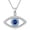Style 1, variant on 925 Sterling Silver Evil Eye Protection Necklace Jewelry for Women, Ojo Turco Pendant Luck Amulet, Birthday Gift for Women Her, with 18+2inch Chain
