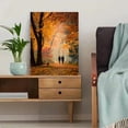 thumbnail image 5 of Autumn Park Walk Couple Canvas Print, Wall Decor for Living Room Bedroom Office Home Cozy Ambiance, 5 of 8