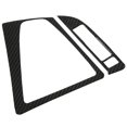 thumbnail image 2 of Cubierta del panel de cambio de marchas, 2 piezas Marco de ajuste del panel de cambio de marchas Reemplazo de decoración de fibra de carbono para M3 M4 F80 F82 F83 2014-2019 LHD 6 botones, 2 of 14