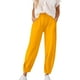 thumbnail image 1 of Pantalones casuales ajustados con puños en los tobillos para mujer - Elásticos, de color liso, con bolsillos funcionales - Primavera/verano, S-XXXL, 1 of 5