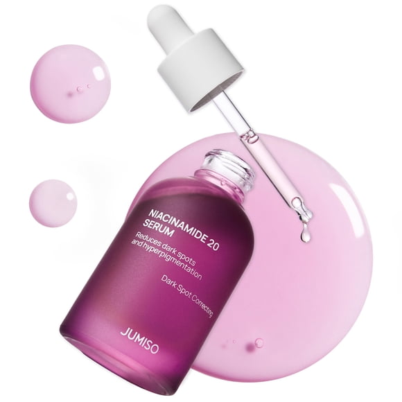 JUMISO Suero de niacinamida 20, suero facial coreano con glutatión, ácido tranexámico TXA y complejo Centella, reduce la pigmentación, el tono desigual de l