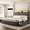 Gray, variant on GUNAITO Queen Size Upholstered Platform Bed Frame, Button Tufted Velvet Bed with 4 Storage Drawers, LED Lights & USB Charging Ports, Noise‑Free Metal Frame with Headboard, No Box Spring Needed, Beige