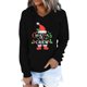 thumbnail image 1 of Gibobby Sudadera Navidad mujer Navidad Mujer Casual Y 2 K Sudadera Estampada Sudadera Suelta Cuello Redondo Manga Larga(Negro,M), 1 of 4