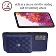 thumbnail image 5 of Allytech Galaxy S20 FE 5G/ S20 Lite Wallet Case with Shoulder Strap, RFID Blocking Luxury PU Leather Shockproof Cards Slots Stand Anti-Scratch Magnetic Closure Case for Galaxy S20 FE 5G, Blue, 5 of 9