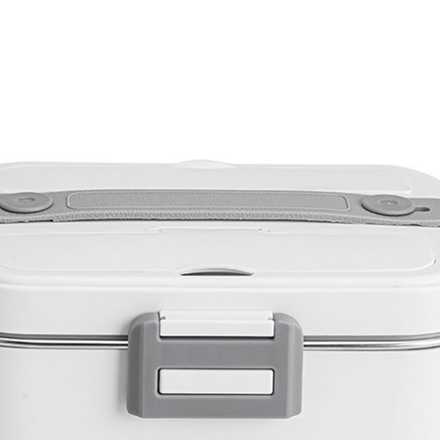 Lunch 1.8L Electric Lunch Box Heated Lunch Box 75W Car Home Dual Use with Removable Stainless Steel Container Fork Spoon Storage Carry Bag