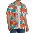 thumbnail image 4 of Wukai Hawaiian Style Men's Casual Short-Sleeve Button Down Shirt - Lightweight Summer Dress Shirt for Daily Wear-3X-Large, 4 of 7
