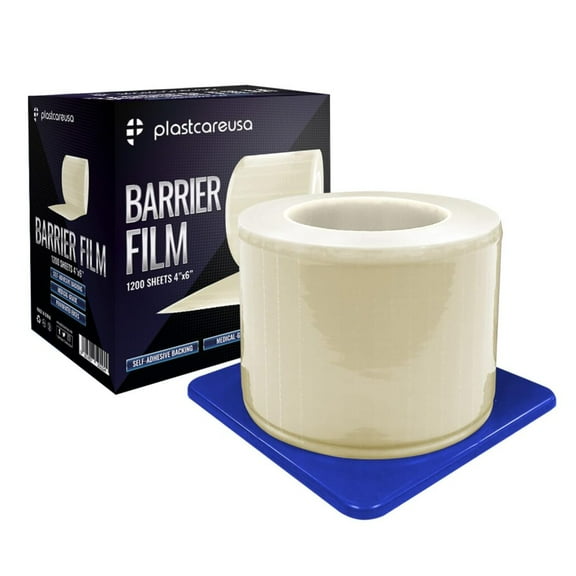 8 Rolls of 1200 Sheets Protective Barrier Film Rolls 4" X 6" for Dental, Medical, Tattoo (Clear)