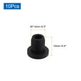 thumbnail image 2 of 10 PCS Tapones de Silicona Reemplazo, Tapón Hueco de 2/7 pulgadas para Saleros, Macetas, Tubos y Botellas, Negro, 2 of 5