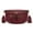 Burgundy, variant on Crossbody Bags for Women Bum Bag Sling Purse with Adjustable Strap, Black