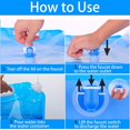 thumbnail image 5 of Recipiente de agua plegable de 10 litros, recipiente de agua potable, recipiente plegable de agua potable, bolsa de agua potable, recipiente de agua con grifo para acampar al aire libre festival de ba JFHHH pequeña, 5 of 5