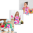 thumbnail image 7 of Nidoul 2 PCS Kids Apron Adjustable Dinosaur Kitchen Chef Apron with Big Pocket Girls Boys Bib Apron for Cooking Baking Painting Size 3-12 Years, 7 of 7