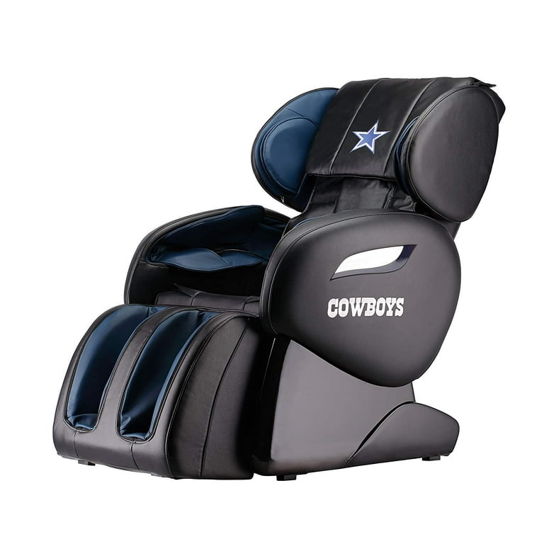NFL Electric Full Body Shiatsu Massage Chair Recliner Zero Gravity w Heat Dallas Cowboys