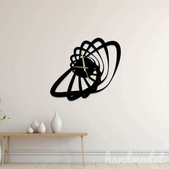Handmadetneonsign Spiral Wall Clock Unique, Text Oversize Wall Clock, Year Date Round Wall Clock 55894