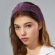 thumbnail image 2 of Diadema Anudada Ancha de terciopelo Unique Bargains fucsia 13x5 cm, 2 of 7