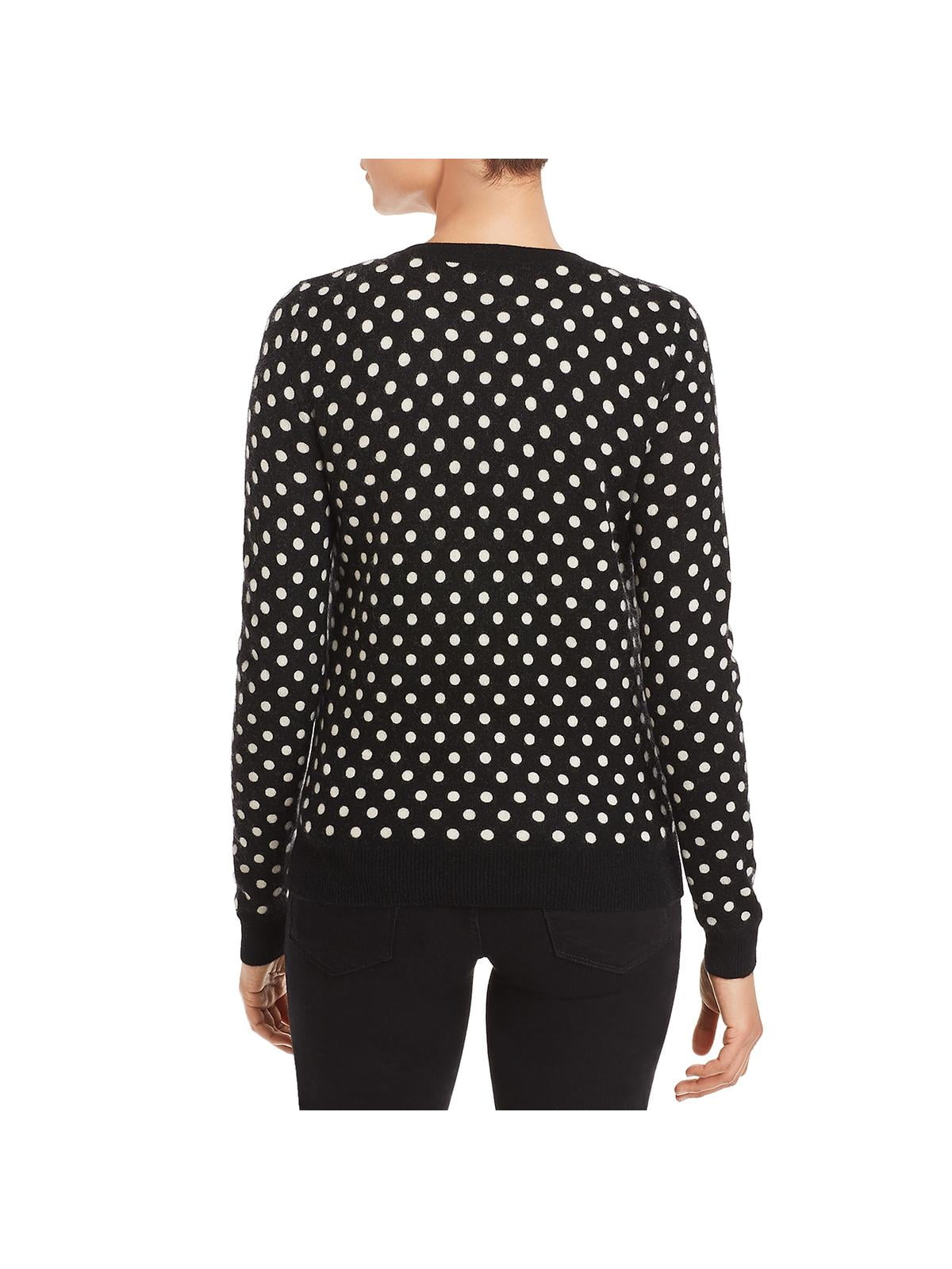 polka dot cardigan sweater
