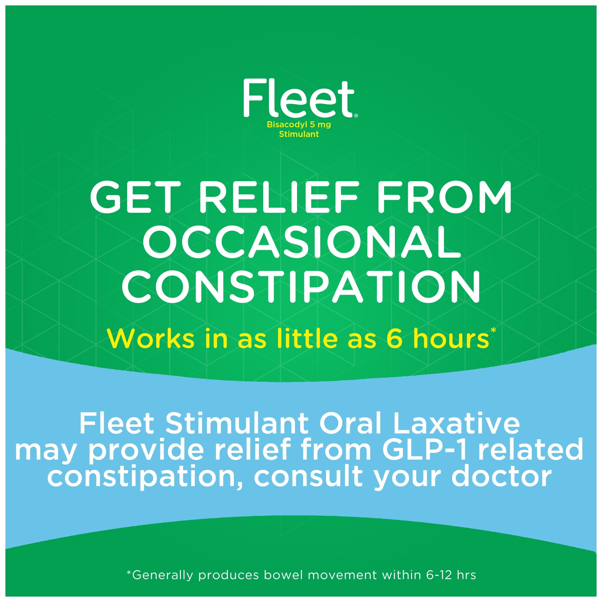 Fleet Laxative, Oral Laxative Stimulant, Overnight Constipation Relief, Laxative Tablets, 25 Count