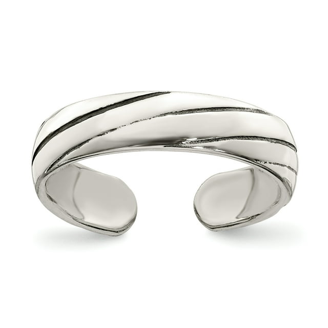 Bague d'Orteil Antique en Argent Sterling 925