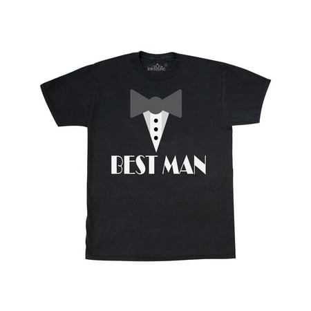 Best Man Wedding Mock Tuxedo T-Shirt (Best Man Speech With Two Best Men)