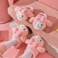 thumbnail image 3 of Sanrio My Melody-Zapatillas de algodón con dibujos animados para niño y adulto, pantuflas bonitas de felpa para interiores, invierno, 2022, 3 of 4