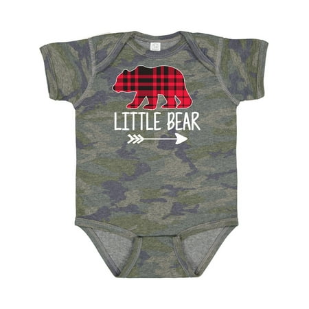

Inktastic Plaid Little Bear with Arrow Gift Baby Boy or Baby Girl Bodysuit