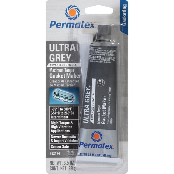 Permatex Ultra Grey Silicone Gasket Maker - Pack of 2