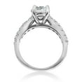 thumbnail image 3 of Pompeii 2 ct TDW Diamond Engagement Ring Solitaire With Accents 14K White Gold, 3 of 3