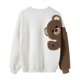 thumbnail image 2 of Sudadera de Lana de Cordero Bordada con Osito Lindo, 2 of 3