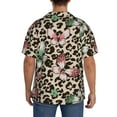 thumbnail image 3 of Kdxio Men'S Hawaiian Shirt For Men Short Sleeve Shirt Leopard Dots Summer Casual Holiday Beach Button Down T-Shirts, 3 of 5